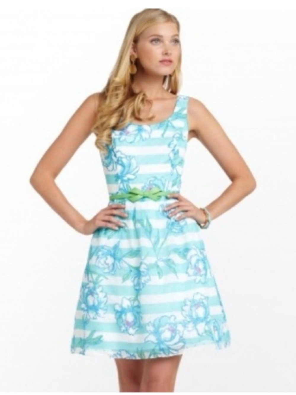 Lilly Pulitzer Posey Silk Dress in Shorely Blue